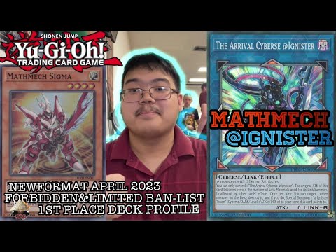 Yugioh new format April 2023 local's 1st place deck profile-Mathmech @Ignister -Kevin n