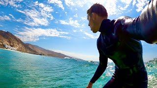 There's a SHARK next to you! POV Malibu Surfing