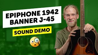 Video thumbnail for Epiphone 1942 Banner J-45 - Sound Demo by Guitar Bonedo