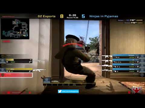 Hunter CS:GO POV (G2)(32-20) vs NiP / inferno / Flashpoint 3 [no sound]