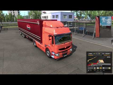 ETS2 1.37 Mods |Truck Mod| - Trucking Test on the Renault Premium edit Mod