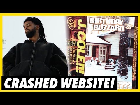 J. Cole Crashes Website! Releases New Mixtape “Birthday Blizzard” | Live Reaction