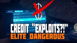 Elite Dangerous - Credit "Exploits" are NOT the Problem