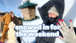 VLOG | winter storm in Oklahoma, staying warm, & sewing a dress!