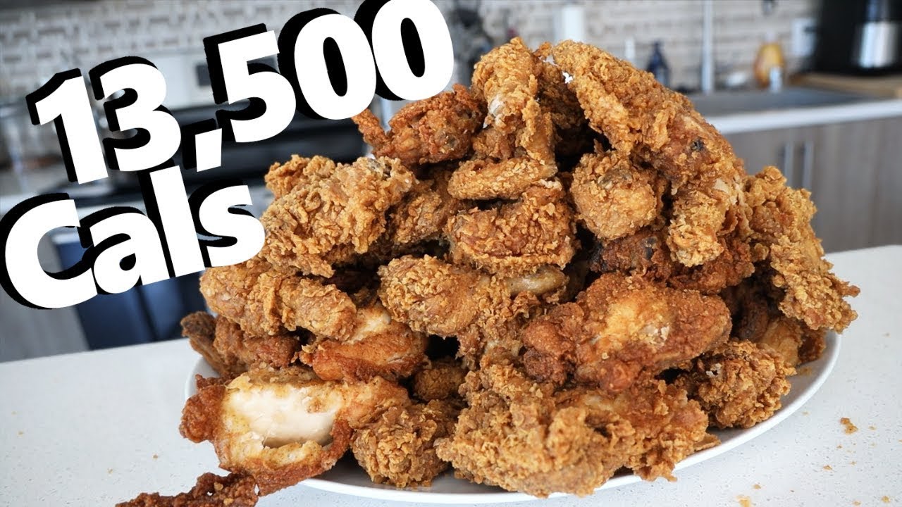 Mountain of Extra Crispy Fried Chicken Challenge (13, 500 Calories)
