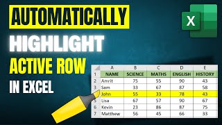Automatically Highlight Active Row in Excel!