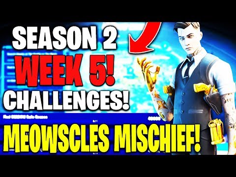 *GUIDE* to Chapter 2 Season 2 Week 5 CHALLENGES - Meowscles' Mischief Challenges!!