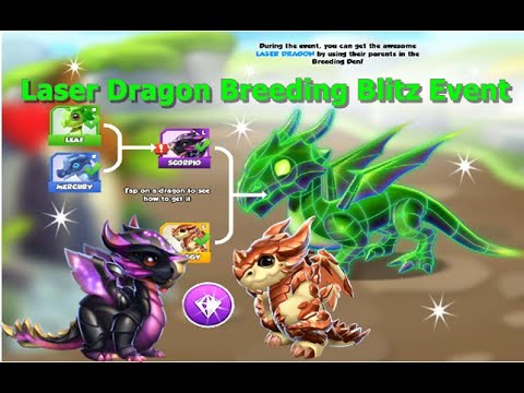 Laser Dragon Breeding Blitz Event-Dragon Mania Legends | DML