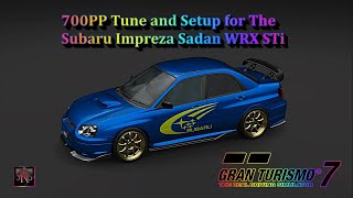 GT7 The Best 700 PP Tune and Setup For The Subaru Impreza Sedan WRX STi 2004