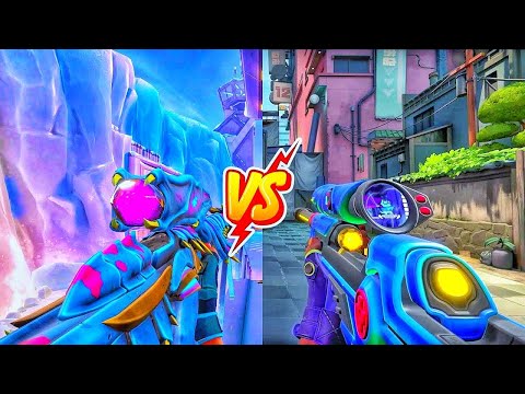 RES Operator VS Elderflame Operator   VALORANT Best Operator Skins