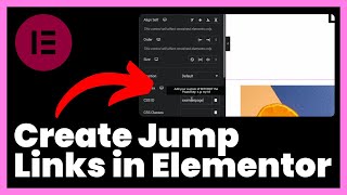 How to Create Jump Links in Elementor