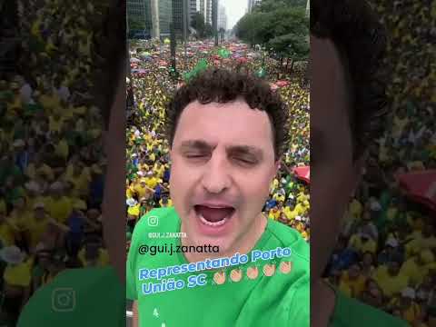 Manifestação Ato Pacífica Bolsonaro Representando Porto União Santa Catarina