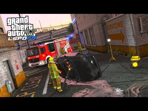 ACCIDENTE con FUGA de GASOLINA -  (LSPDFR #1068)