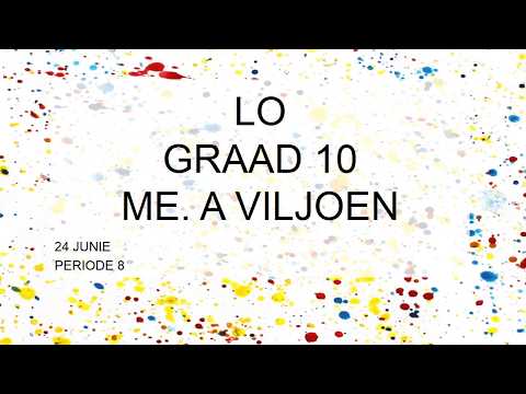 LO GRAAD 10: 24 Junie 2020 - periode 8 (24108)