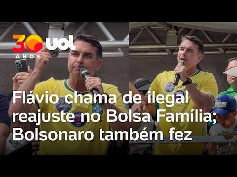 Flávio chama de desespero reajuste no Bolsa Família em ano eleitoral, mas Bolsonaro também fez