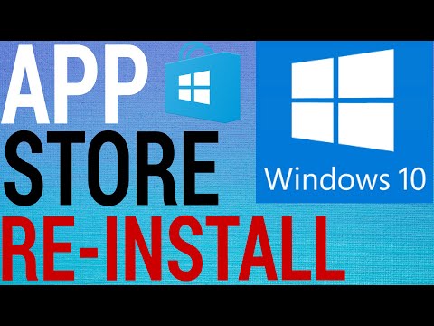 Part of a video titled How To Re-Install Windows Store / Microsoft Store - YouTube