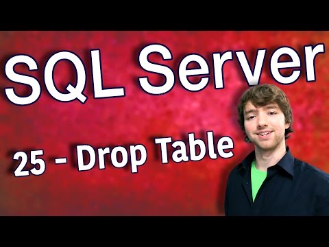 SQL Server 25 Drop Table