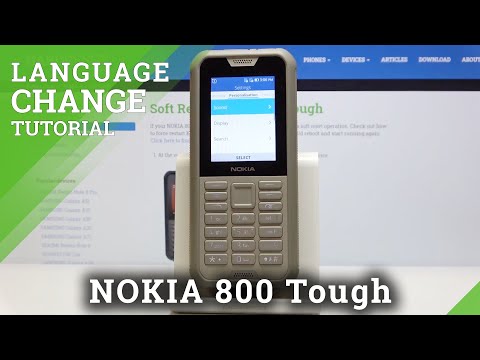 How to Change Language in NOKIA 800 Tough – Language List