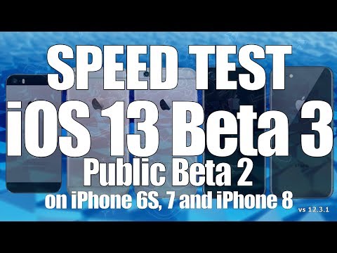 Speed Test : iOS 13 Beta 3 / Public Beta 2 versus iOS 12.3.1 (Build 17A5522g)