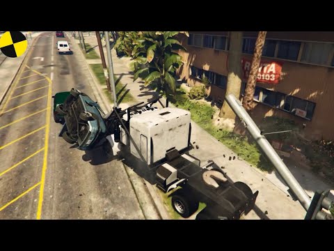GTA 5 Phantom Wedge Truck Crashes Ep.2 Impact Compilation - Destruction | Crashstation