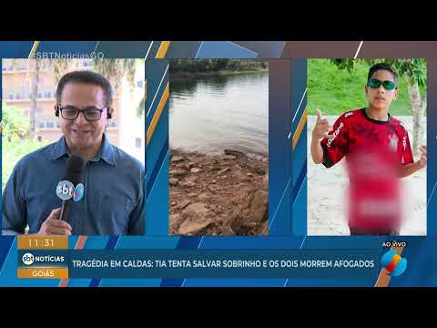 Tragédia em Caldas tia tenta salvar sobrinho e os dois morrem afogados