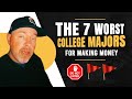 The 7 WORST College Majors for Making Money #shorts #studentloandebt #studentloanforgiveness