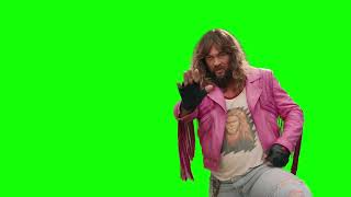 Garrett Garrison (Jason Momoa) "hola" Minecraft movie green screen