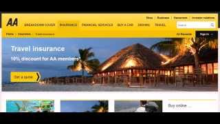 preview picture of video 'AA Travel Insurance | 0872 630 3009 | Contact Phone Number'