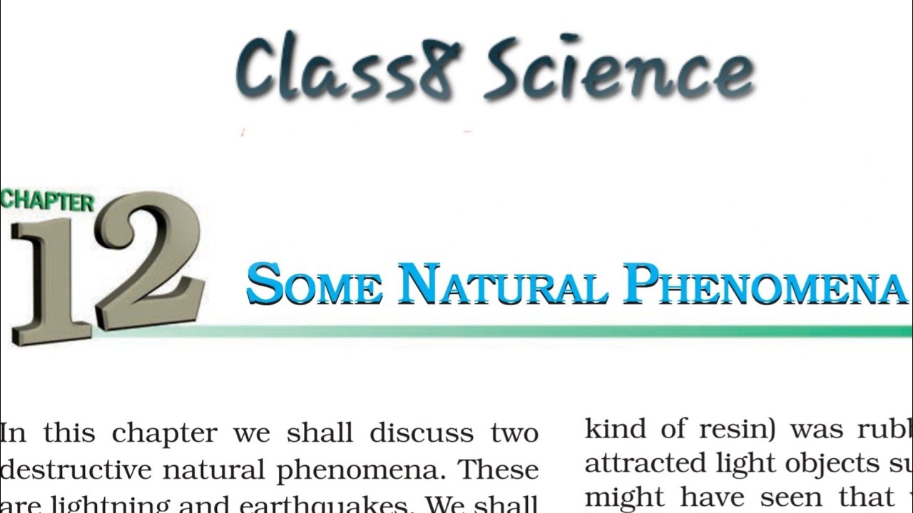 Class8 Science Chapter 12 Some Natural Phenomena part 2 Activity 12.3,12.4 Line by line Explain