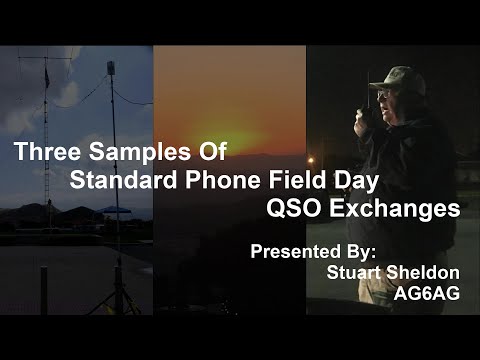 Three Examples of Standard Phone Field Day QSO Exchanges