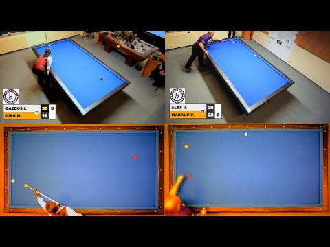 Czech Grand Prix 3-cushion - Main tournament - Gazdoš vs Dirn - Aleš - Markup