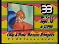 Chip N Dale Rescue Rangers Promo 1989
