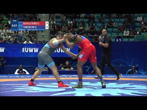 Qual. GR - 97 kg: G. ROSILLO KIND (CUB) v. D. TIMONCINI (ITA)