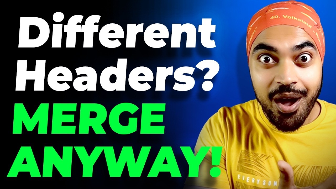 Smart Way to Combine CSVs with Inconsistent Headers in Power Query