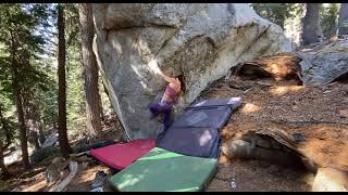 Video thumbnail de Four Horsemen Right Variation, V4. Tuolumne Meadows