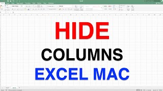 How to Hide Columns in Excel [ MAC ]
