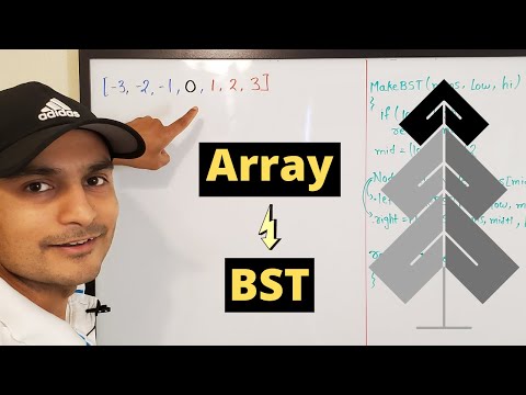 Convert sorted array to binary search tree | LeetCode 108 | Easy