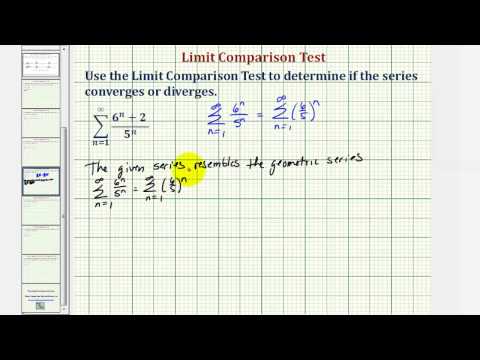 Ex: Infinite Series – Limit Comparison Test (Geometric, Divergent ...