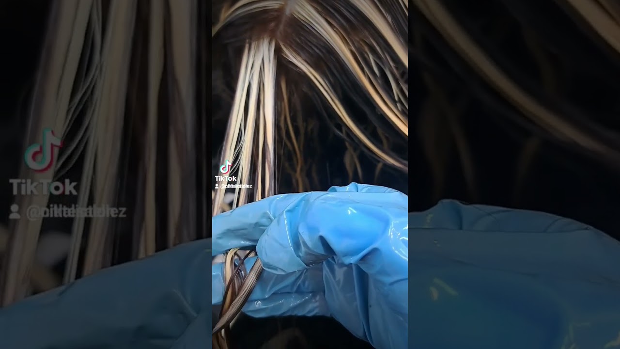 Retoque de mechas beige #hair #haircolor #hairstyle #highlight