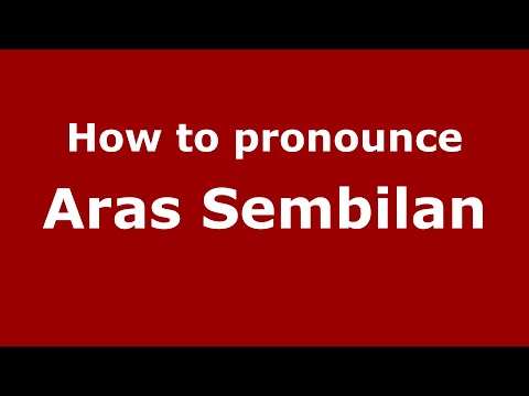 How to pronounce Aras Sembilan (Indonesia/Indonesian) - PronounceNames.com