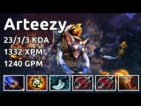 Dota 2 Arteezy - Meepo highlights - Game 2879689245