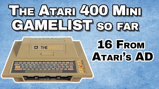 Atari 400 Mini - 16 of 25 TITLES Identified - Gamelist