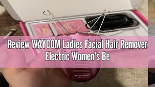 Review WAYCOM Ladies Facial Hair Remover Electric Women's Beauty Epilator Facial Threading Hair Remo
