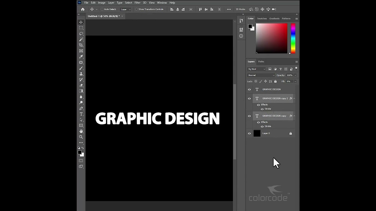 How to Create Stacked Text Effect using Adobe Photoshop