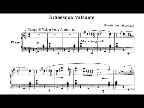Mischa Levitzki: Arabesque valsante Op.6  - Stanley Waldoff, 1973 - MHS 4246