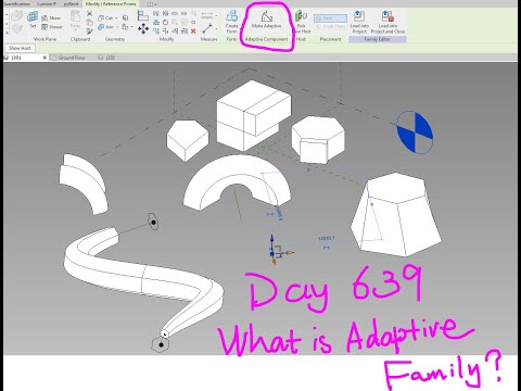 Revit Exercise (Day 639) What is Adaptive Family and When do we need it?