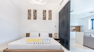 Square Tower - Studio with King bed & balcony l near Five Hotel