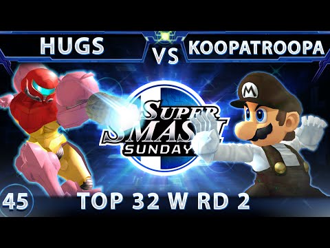 SSS 45 - dT HugS (Samus) Vs. KoopaTroopa895 (Mario) SSBM Top 32 Winners Round 2 - Smash Melee