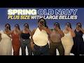 MASSIVE Spring PLUS SIZE Fashion Finds Large Belly Approved Old Navy Haul