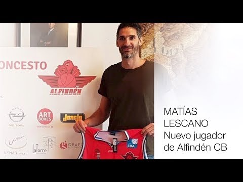 Matías Lescano, nuevo jugador de Alfindén CB
